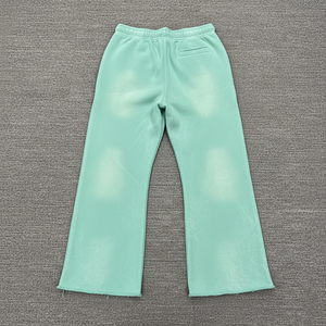 Pantalones de chándal de lona anchos de corte holgado con logo personalizado, lavado efecto desgastado, 100% algodón de alto gramaje, estilo casual y cómodo para Hip Hop - Product Image 2