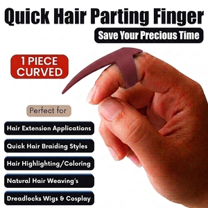 Premium Hair Extension Sectioning Tool Parting Finger Ring Separator Easy Nail Finger for Hair Weaving Braiding Professional - Product Image 2