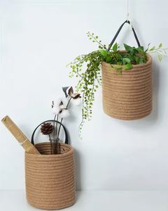 Eco Friendly Jute <b>Tree</b> Pot Cover Natural Fiber Handmade <b>Planter</b> <b>for</b> Indoor Outdoor Plants, Garden and Home Decoration Wholesale - Product Image 5