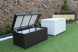 Durable Outdoor Rattan <b>Storage</b> Chest for <b>Cushions</b> and Accessories - Product Image 4
