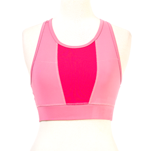 เสื้อชั้นในกีฬาสำหรับผู้หญิงแบบสองด้าน สายไขว้ ตกแต่งด้วยผ้าตาข่าย ลายเรียบ/ลายพิมพ์ สำหรับโยคะ - Product Image 2