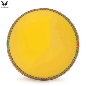 Trendy Professional Leather Cricket <b>Balls</b> Set Handcrafted Yellow Contrast Color Cricket Match <b>Balls</b> for High Level Tournament - Product Image 2