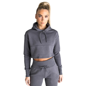 Sweat à capuche personnalisable pour femme, taille XXXXL, en molleton mélangé 50/50, coupe courte avec col à capuche, produit d'hiver - Product Image 5