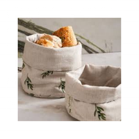 Panier utilitaire brodé 100% coton tissé doux personnalisé conçu par des artisans indiens pour le panier à manger quotidien