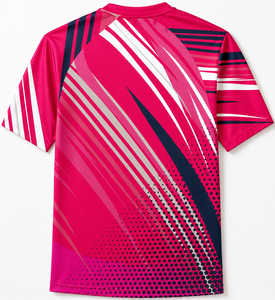 เสื้อฟุตบอลชาย คอวี แขนสั้น ผ้าโพลีเอสเตอร์/คอตตอนผสม พิมพ์ลายแบบซับลิเมชั่น แห้งเร็ว ระบายเหงื่อได้ดี แบบสั่งทำพิเศษ - Product Image 2