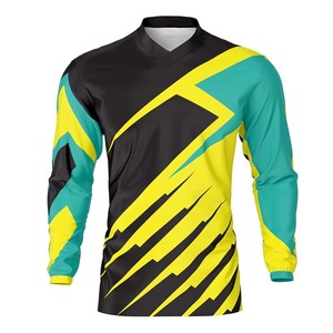 Camisetas de Motocross Personalizadas para Hombre, Sublimadas, de Poliéster, Manga Larga, para Carreras - Product Image 1