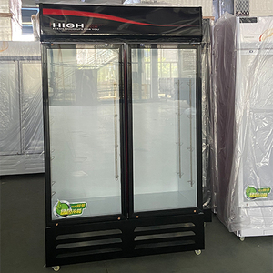 Réfrigérateur vertical à double porte de haute qualité pour la présentation de bières, réfrigérateur à boissons pour supermarché - Vente flash - Product Image 4
