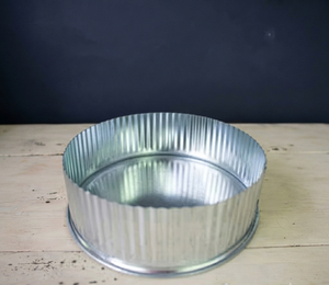 Industrial Style Corrugated Metal <b>Cake</b> <b>Stand</b> Heavy Duty Zinc Plated Dessert Riser Tiered Display Plate for Hotel Catering Events - Product Image 1