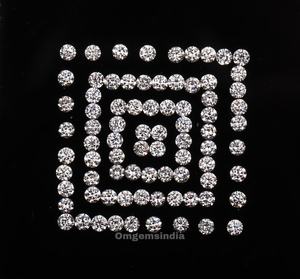 1.5 mm |   Diamante Cultivado en Laboratorio |   Corte Brillante Redondo |   Certificado por IGI |   OM GEMS |   Para la fabricación de pares de pendientes y anillos de compromiso - Product Image 4