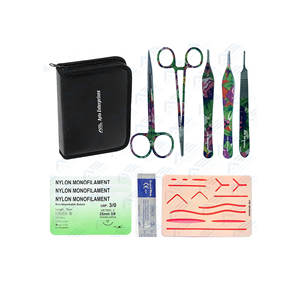 Kit de práctica de sutura de silicona similar a la piel de alta calidad para estudiantes de medicina, Kit de entrenamiento quirúrgico realista duradero, instrumento médico - Product Image 1