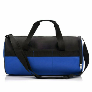 Unisex Oxford Gym <b>Duffel</b> <b>Bag</b> Adjustable Strap Zipper Closure Solid Color Casual Style 30-<b>40L</b> Capacity Waterproof Polyester - Product Image 2