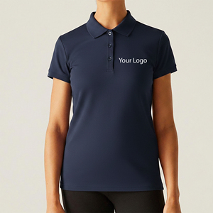 Nueva llegada, camisa polo 100% algodón, estilo casual, color sólido, para mujer, transpirable, a la moda, corte clásico, camisa polo de golf. - Product Image 5