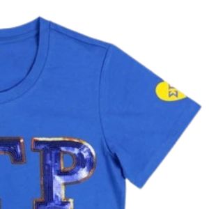 Women Sorority Short Sleeve T Shirt Custom Printed Greek Letter Crew Neck Casual Tee Comfortable Collegiate Fashion <b>Top</b> Apparel - Product Image 3