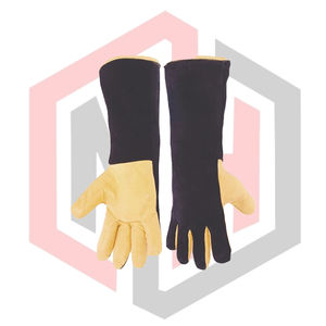 Guantes de Trabajo Profesionales para Soldadura, de Cuero Dividido y Grano Completo, Forrados y Cosidos, Resistentes al Calor y a los Cortes, de 16 Pulgadas, Guantes de Seguridad - Product Image 5