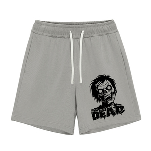 Pantalones Cortos Deportivos Negros para Hombre, con Logotipo de Marca Bordado, Cintura Media, Tejido de Punto - Product Image 3