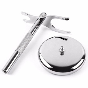 Shaving Set Adjustable Safety Razor Double Edge Wet Shaving Brush <b>Stand</b> 5 Blade Set Man Gift With Stainless Steel And Custom <b>Log</b> - Product Image 4