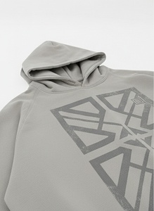 <b>Men's</b> <b>Grey</b> Pullover Hoodie Custom Graphic Print Cotton Fleece Casual Regular Fit OEM Service - Product Image 6