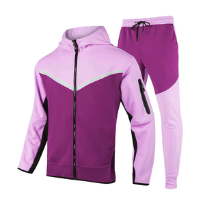 Vêtements de sport pour la course à pied et la gym, ensemble de survêtement pour hommes, confortable, à séchage rapide, léger, ensemble de vêtements de sport pour la remise en forme - Product Image 1