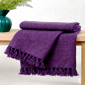 Manta de Algodón Natural, Ligera, Suave y Transpirable, Hecha a Mano, para Sofá o Cama, Decoración Tejida para el Hogar, Manta de Verano - Product Image 6