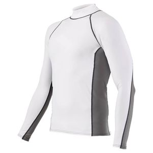 เสื้อแรชการ์ดแขนยาวสำหรับผู้ชาย ป้องกันรังสียูวี พิมพ์ลายดิจิตอลตามสั่ง ระบายอากาศได้ดี พร้อมโลโก้ด้านหน้า - Product Image 4