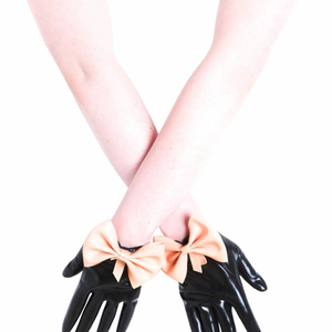ถุงมือยาวโอเปร่าสีขาว PU สไตล์เรโทรไม่บุซับในสำหรับใส่ไปงานปาร์ตี้ - Product Image 2