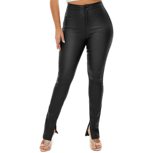 Pantalones de Cuero Sintético Elásticos de Cintura Alta para Mujer, Brillantes, Impermeables, de Secado Rápido, Diseño Elegante, Calidad Premium - Product Image 6