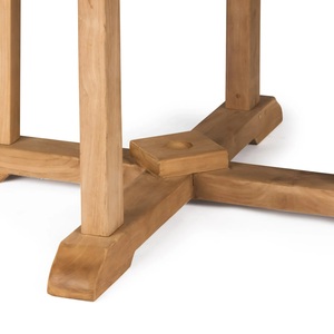 Table à manger en bois massif, design moderne, écologique, durable, imperméable, meubles de salle à manger, meubles de jardin, base stable - Product Image 3