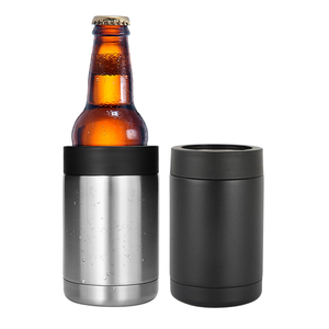 Vaso Térmico de Acero Inoxidable de 12 oz, Taza con Aislamiento de Doble Pared para Bebidas Frías, Latas, Botellas de Cerveza - Product Image 3