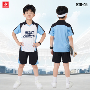 <b>JUST</b> PLAY Kids Sport <b>Fashion</b> Jersey Set Short Sleeve Mesh Breathable Polyester Shorts Boys Girls Children Apparel KID-04 - Product Image 1