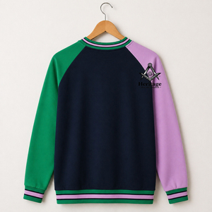 HMR Sweat-shirt à col rond imprimé Alpha Kapa pour femme, de haute qualité, pour l'automne, formel, épais, tricoté, respirant, anti-plis - Product Image 3