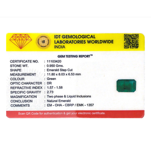 Natural Zambian Emerald 4.75 Carat Loose Gemstone Emerald Cut for Fine Jewelry - Product Image 4