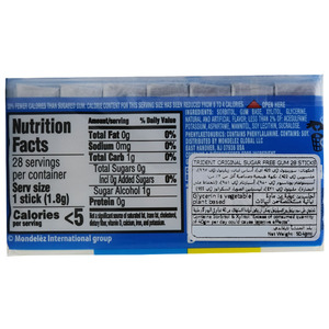 candy Sugar Free Original Flavor Chewing <strong>Gum</strong> 14 Sticks Box Refreshingly Long Lasting Artificial Flavor - Product Image 2