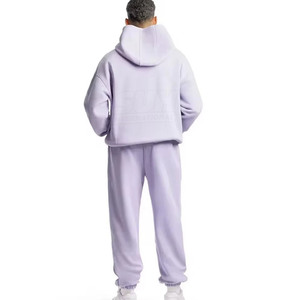 Pull à capuche surdimensionné personnalisé de haute qualité pour l'hiver, survêtement décontracté uni, grande taille, respirant, 100 % coton - Product Image 2