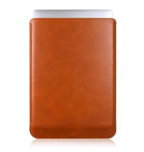High Quality Tan Genuine Leather <b>Laptop</b> Bag Soft Wool Lining Custom Pads <b>Cover</b> OEM Office Travel Book Sleeve Wholesale Computer - Product Image 1