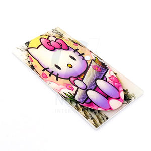 Últimas Extensiones de Pestañas con Logotipo Personalizado, Bandejas de Pestañas de Acrílico y Vidrio Ecológicas, Diseño de Azulejos de Hello Kitty, Soporte para Extensiones de Pestañas - Product Image 2