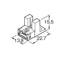 Para sensor microfotoeléctrico en forma de U PANASONIC, conector óptico integrado de 2/2" - Product Image 1