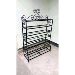 Étagère à chaussures en métal à 2 niveaux, dorée, autoportante, solution de rangement pour entrée, couloir, gain de place, meuble de maison - Product Image 3