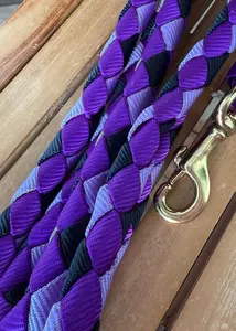 Cuerda de plomo de caballo fuerte y duradera trenzada de poliéster con cierre seguro y agarre suave-Productos de caballo - Product Image 3