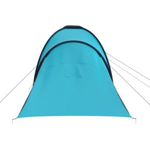Tente de camping bleue et bleu clair pour 6 personnes - Product Image 6