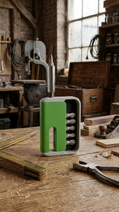 Green Multi-<b>Bit</b> <b>Screwdriver</b> <b>Set</b> Interchangeable Phillips <b>Bits</b> Plastic Handle Sandblasted Finish 25mm 7pcs DIY Tool Kit OEM - Product Image 6