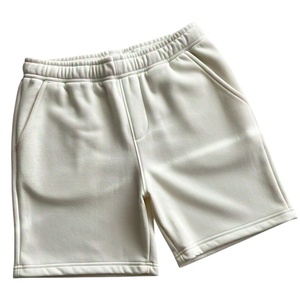 Wholesale Top Quality <b>Sweatpants</b> solid color <b>shorts</b> for men Custom LOGO Drawstring Fleece Cotton Streetwear Men <b>Shorts</b> - Product Image 1