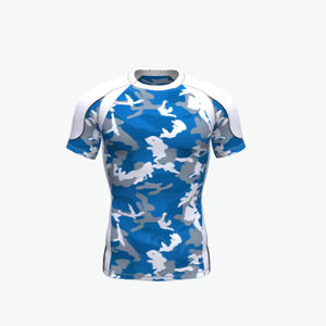 Vêtements de sport pour hommes, rashguard de gym MMA à manches longues, respirant, en spandex/nylon, séchage rapide, antibactérien, imprimé personnalisé - Product Image 6