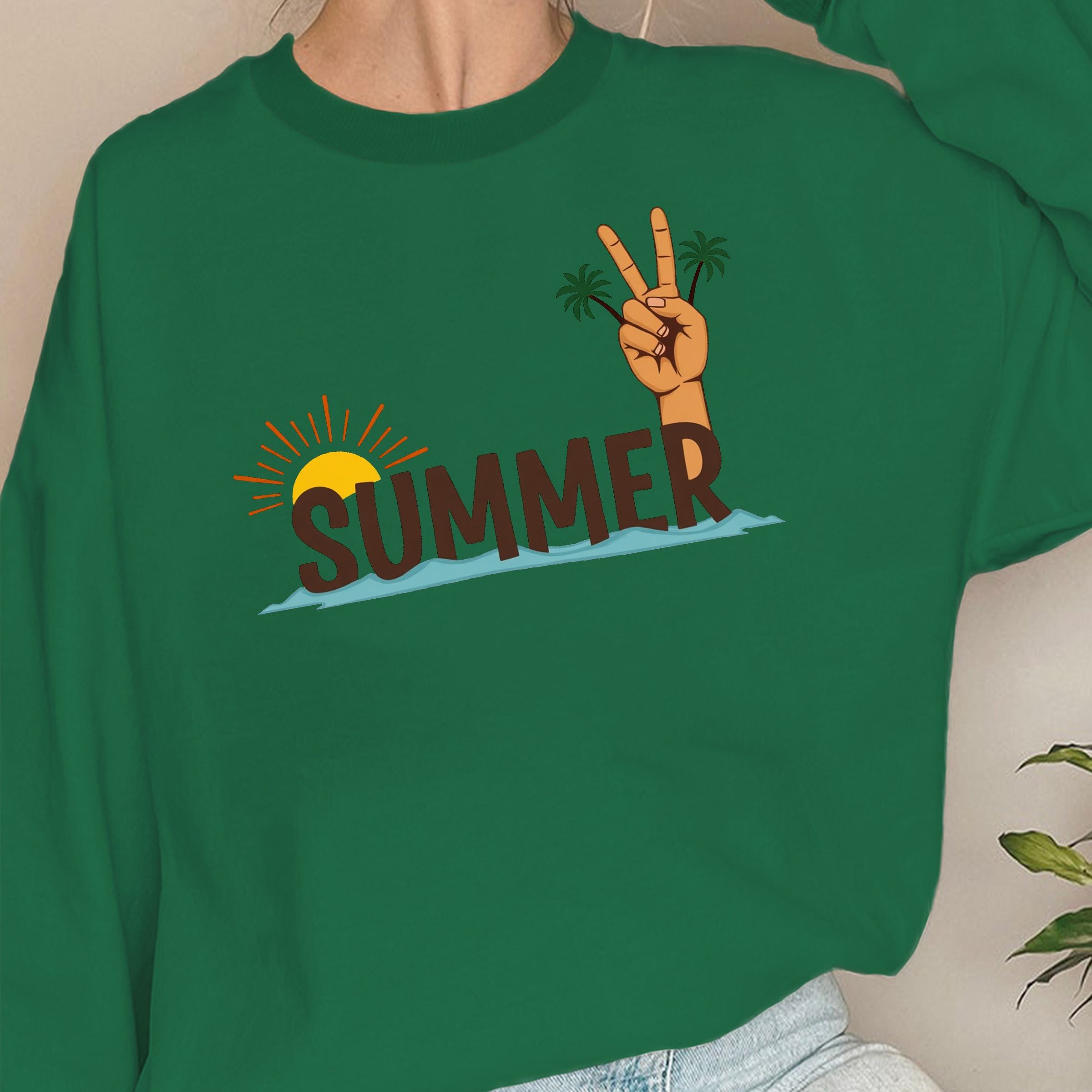 สีเขียว