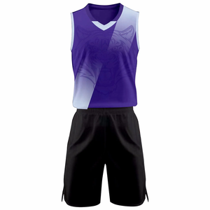 Conjunto de Uniforme de Baloncesto Sublimado Personalizado para Hombres y Jóvenes, Camisetas y Pantalones Cortos de Entrenamiento de Equipo de Tela de Malla Transpirable, Alta Calidad - Product Image 6