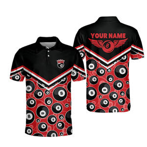 เสื้อบิลเลียดไซส์ใหญ่ระบายอากาศได้ดี พร้อมโลโก้สั่งทำ ผ้าเนื้อเบา ชุดทีม สำหรับขายออนไลน์ - Product Image 1