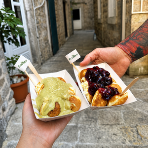 Contenedor de Aperitivos Desechable Ecológico y Biodegradable a Bajo Precio, Plato de Papel para Lukumades, Bandeja con Logotipo Personalizado, Caja de Papel para Waffles Franceses - Product Image 6