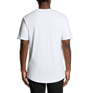 Nueva Camiseta de Marca Moderna 100% Algodón, Corte Regular, Deportiva, con Dobladillo en Arco, para Entrenamiento de Verano, Manga Corta, Lisa, con Letras - Product Image 4