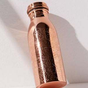 New Arrival Copper <b>Bottles</b> with <b>customised</b> size and print made of Pure Copper for safe drinking use from India - Product Image 2