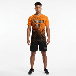 Uniformes de Fútbol Personalizados de Fábrica OEM, Camiseta de Fútbol Ligera de Malla de Poliéster, Conjunto de Camiseta y Pantalones Cortos Sublimados, Ropa Deportiva para el Día del Partido - Product Image 1