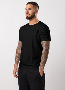 T-shirt décontracté et confortable pour homme, coupe ample, en tissu de qualité supérieure, personnalisable avec logo, idéal pour le sport et la maison - Product Image 3